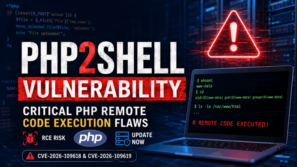 PHP2Shell vulnerability — critical PHP remote code execution security flaw
