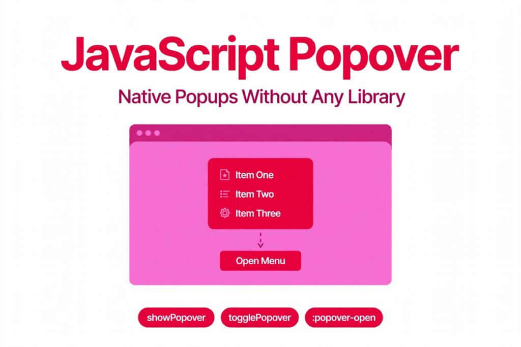 Javascript popover