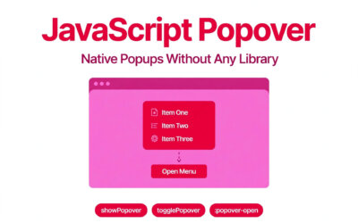 javascript popover