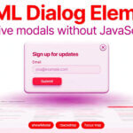 Html dialog element