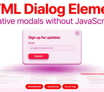Html dialog element