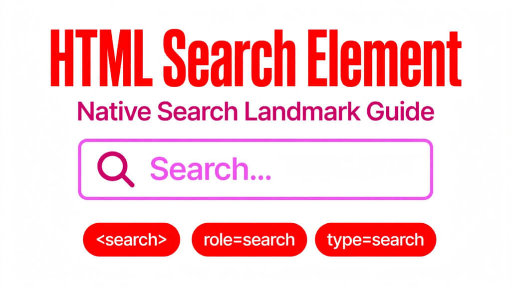 Html search element